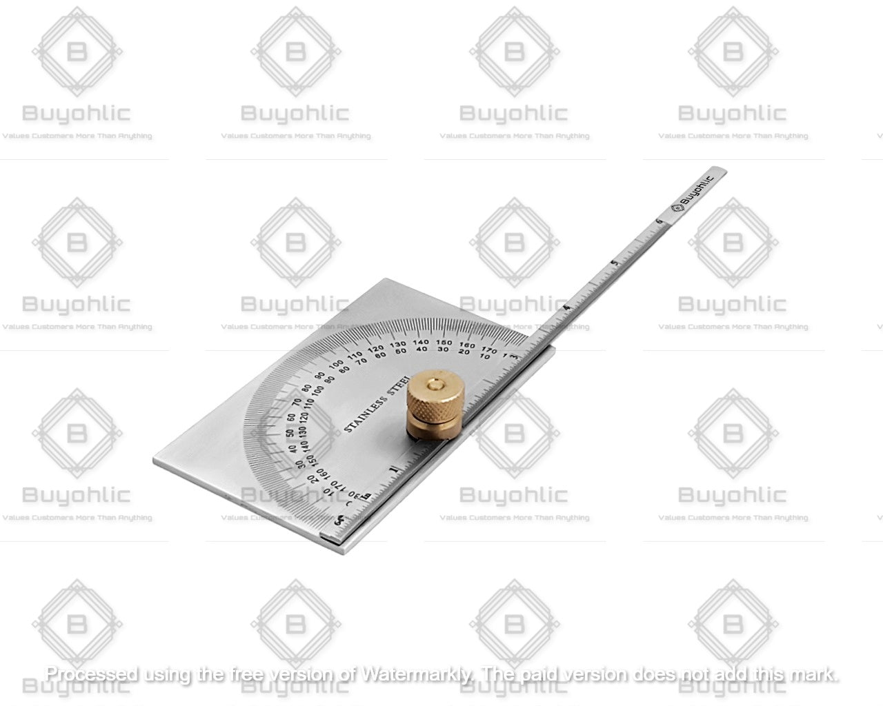 Protractor Machine Buyohlic Stainless Steel Protractor 0-180 degrees Machine Tools
