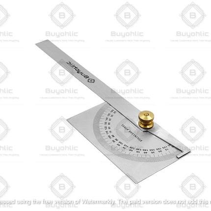 Buyohlic Stainless Steel Protractor 0-180 degrees Machine Tools