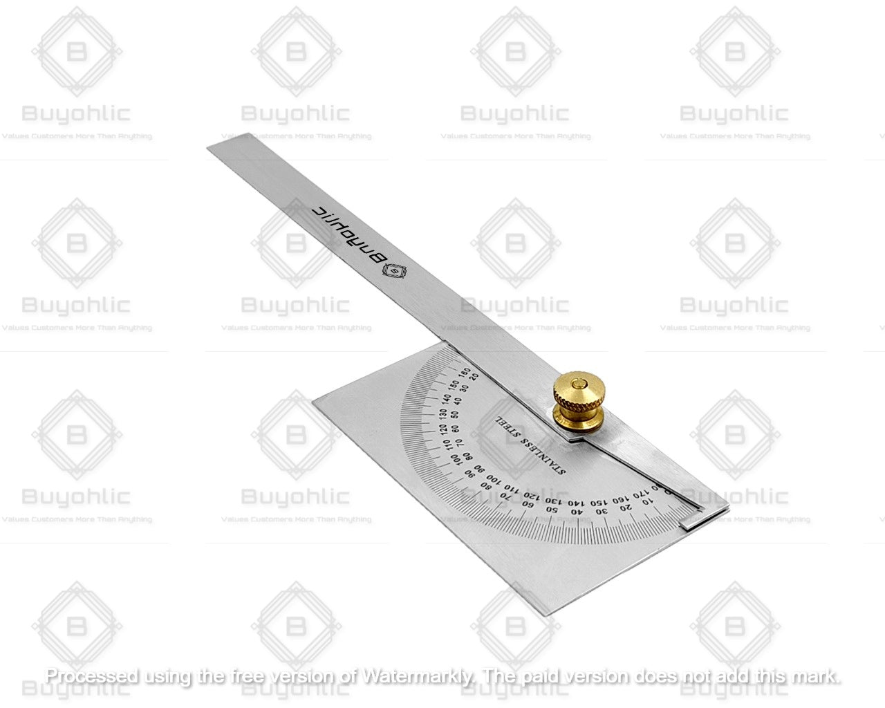 Protractor Cnc Buyohlic Stainless Steel Protractor 0-180 degrees Machine Tools
