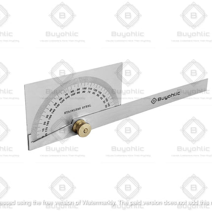 Buyohlic Stainless Steel Protractor 0-180 degrees Machine Tools