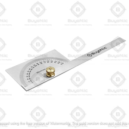 Buyohlic Stainless Steel Protractor 0-180 degrees Machine Tools