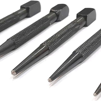 Set of 5 Pcs Center Punch-Imperial Standard Hard Metal-Wood Working Hand Tools