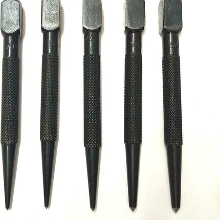 Set of 5 Pcs Center Punch-Imperial Standard Hard Metal-Wood Working Hand Tools