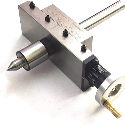New Taper Turning Attachment Off-setting Revolving Center Metric Tool With Plastic Suitcase