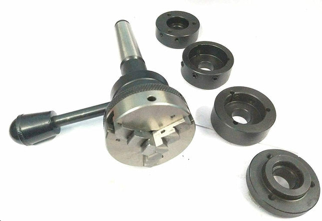 Side view showing installed Lathe Tailstock Die Holder assembly