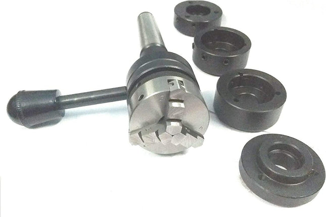 Lathe Tailstock Die Holder - Tapping Threading Reaming Drilling with 65mm 3 jaw self centering Chuck
