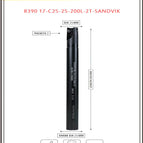 Dia 25 mm~Len 200 mm~25 mm Shank 2T