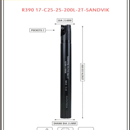 Indexable Insert Endmill 200 Length II 10 Pcs R3901704 Carbide Inserts Free