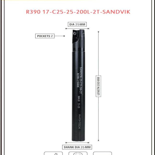 Indexable Insert Endmill 200 Length II 10 Pcs R3901704 Carbide Inserts Free