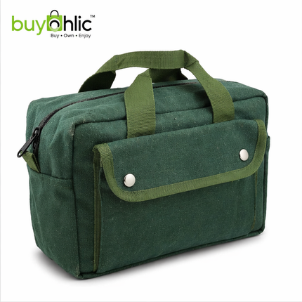 Canvas All Purpose Military Style Duffle Bag, Water-Resistant, Double Zipper Closure, heavy Duty