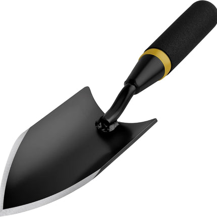 Buyohlic Gardening Hand Trowel – Heavy Duty Carbon Steel with Rubberized Grip, Ideal for Soil Digging, Planting & Transplanting