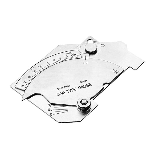 Welding Ruler Bridge Cam Gauge Weld Bead Measurement Tool Stainless Steel Inspection Gauge For Surface Butt Joints Throat Checking Metric and Ulnar Scales