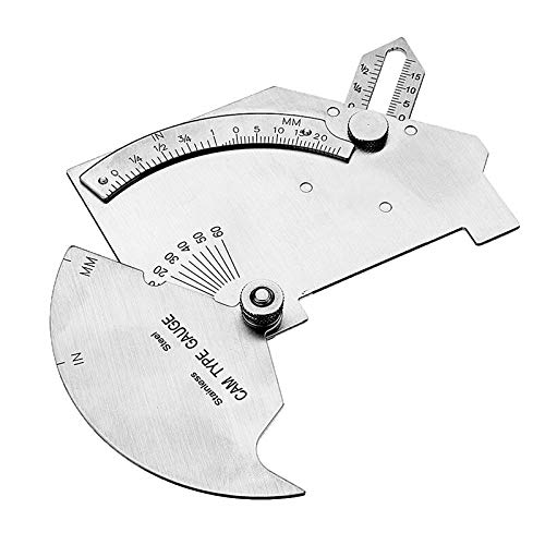 Welding Ruler Bridge Cam Gauge Weld Bead Measurement Tool Stainless Steel Inspection Gauge For Surface Butt Joints Throat Checking Metric and Ulnar Scales