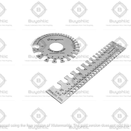 SWG Metal Wire Sheet Thickness Diameter Gauge