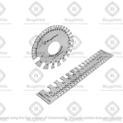 SWG Metal Wire Sheet Thickness Diameter Gauge