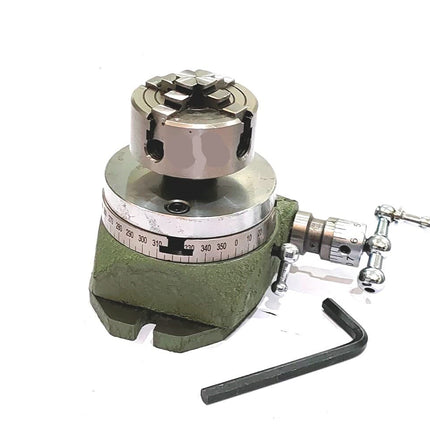 Small Watchmaker 2-3/4" (2.75 Inch) Rotary Table with 50 mm Chuck and Back Plate