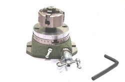 Small Watchmaker 2-3/4" (2.75 Inch) Rotary Table with 50 mm Chuck and Back Plate