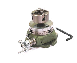Small Watchmaker 2-3/4" (2.75 Inch) Rotary Table with 50 mm Chuck and Back Plate