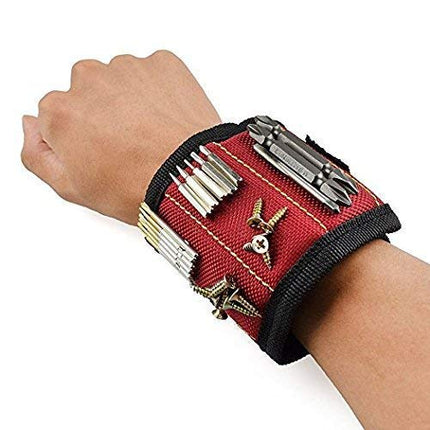 Buyohlic Magnetic Wristband for Holding Screws, Nails, Super Strong Magnets Tools Gifts for Dad