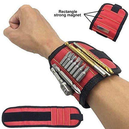 Buyohlic Magnetic Wristband for Holding Screws, Nails, Super Strong Magnets Tools Gifts for Dad