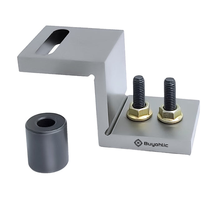 Buyohlic Z Type Caste Iron Angle Plate for Mini Vertical Milling Slide Mounted -Direct Fit for Mini Lathe Machine Tools