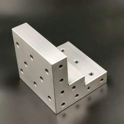 Caste Iron 100 mm/ 4" Stepped Angle Plate-Tapped Drills