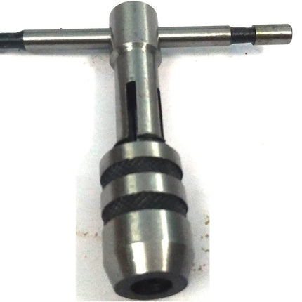 T-Handle Tap Wrench Set Of 3 Pcs Solid Collet Jaws For Tapping & Reaming
