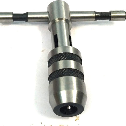 T-Handle Tap Wrench Set Of 3 Pcs Solid Collet Jaws For Tapping & Reaming