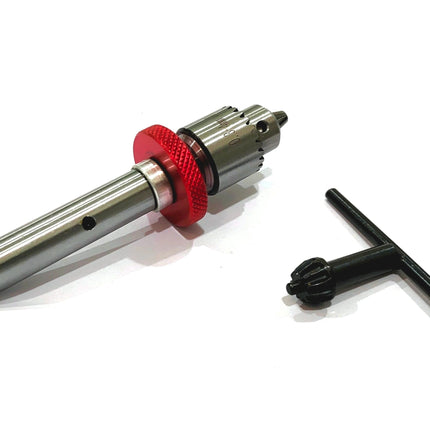 Buyohlic Micro Fine Drill Adaptor Miniature Quill 1/2" Shank-JT0 Taper to mount Drill Chuck