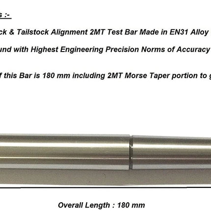 Lathe Tailstock Alignment Mendral Test Bar