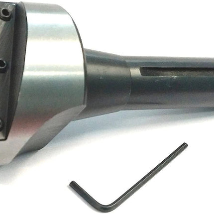 2-1/2" Inch Head Fly Cutter with R8 Shank (7/16" UNF Drawbar) & HSS M2 3/8" Sq x 4" Inch Tool Bit
