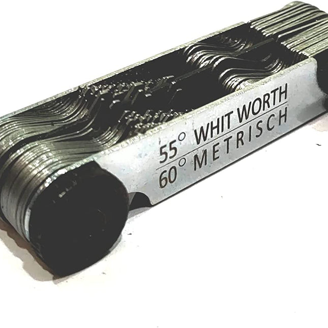 British Whitworth BSW & Metric Screws Bolts Pitch Measure Thread Gauge 51 Blades Gages