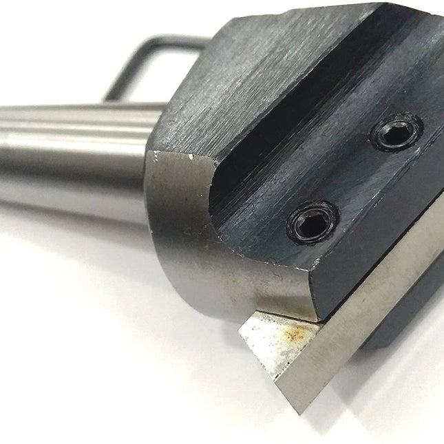 2" Inch Head Fly Cutter with MT3 Shank (M12 x 1.75 Drawbar) & HSS M2 3/8" Sq x 3" Inch Tool Bit