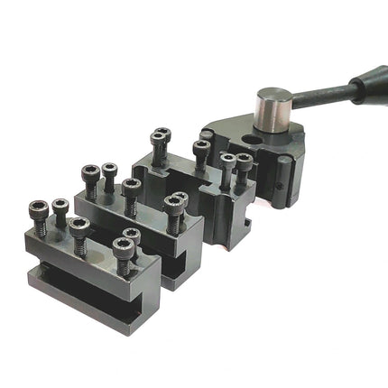 Swiss Type Quick Change Tool post Compatible to fit Myford & similar Mini Lathes