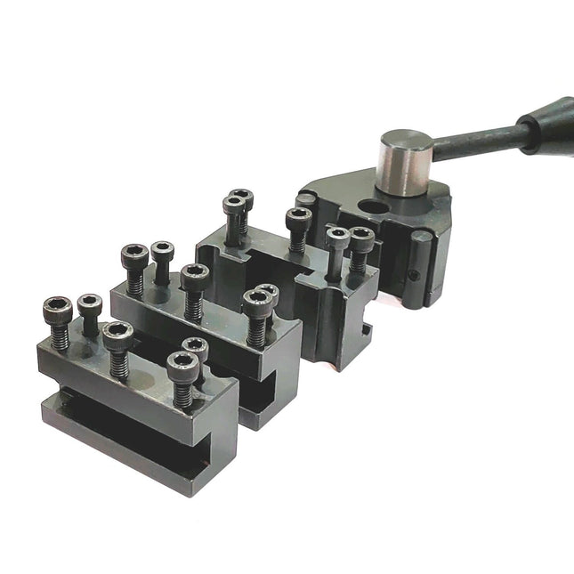 Swiss Type Quick Change Tool post Compatible to fit Myford & similar Mini Lathes