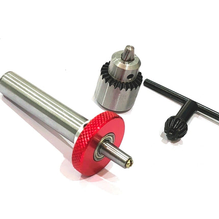 Buyohlic Micro Fine Drill Adaptor Miniature Quill 1/2" Shank-JT0 Taper to mount Drill Chuck