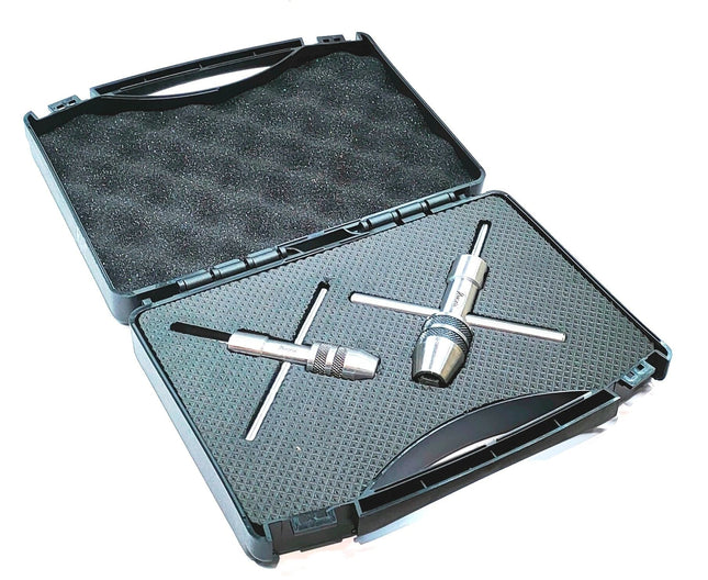 spindle tap wrench set (1/16" to 1/4" (m1.5 to m6) & 1/4" to 1/2" (m6 to m12)