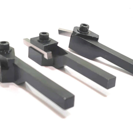 Lathe Turning Tool Holder With High Speed Steel Tool Bits with Plastic Box