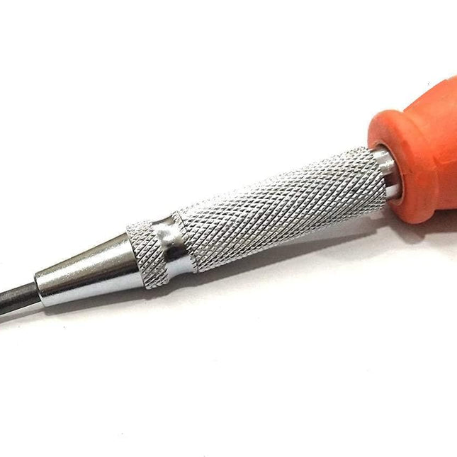 Easy Grip Automatic Center Centre Hole Punch Tool- Adjustable Punch Force- DIY Hand Tool