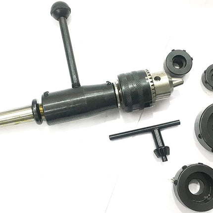 Lathe tailstock Die Holder With M12 x 1.75 Threaded  Drill Chuck Complete Solution Die Holder