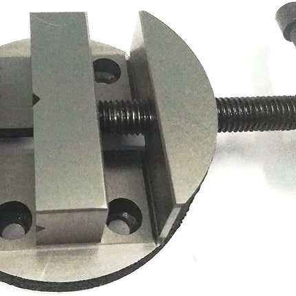 Buyohlic Round Vise Vice for 3" & 4" Rotary Table + 3 Fixing Tee Nut-Milling Tool