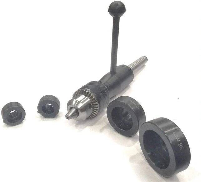 Lathe tailstock Die Holder With M12 x 1.75 Threaded  Drill Chuck Complete Solution Die Holder