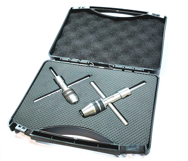 spindle tap wrench set (1/16" to 1/4" (m1.5 to m6) & 1/4" to 1/2" (m6 to m12)