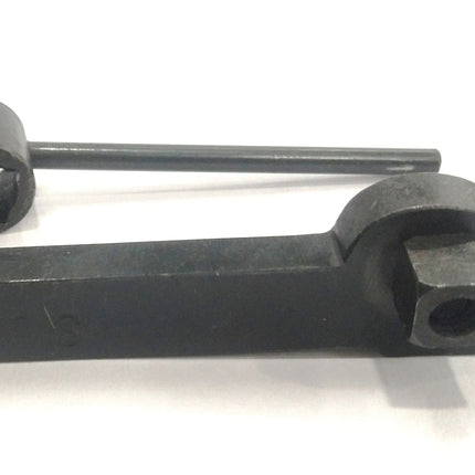 Straight Shank Lathe Parting Tool Holder With HSS Blade