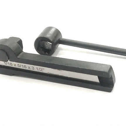 Straight Shank Lathe Parting Tool Holder With HSS Blade